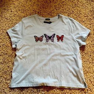 Abercrombie & Fitch short sleeve butterfly tee. New with tags!